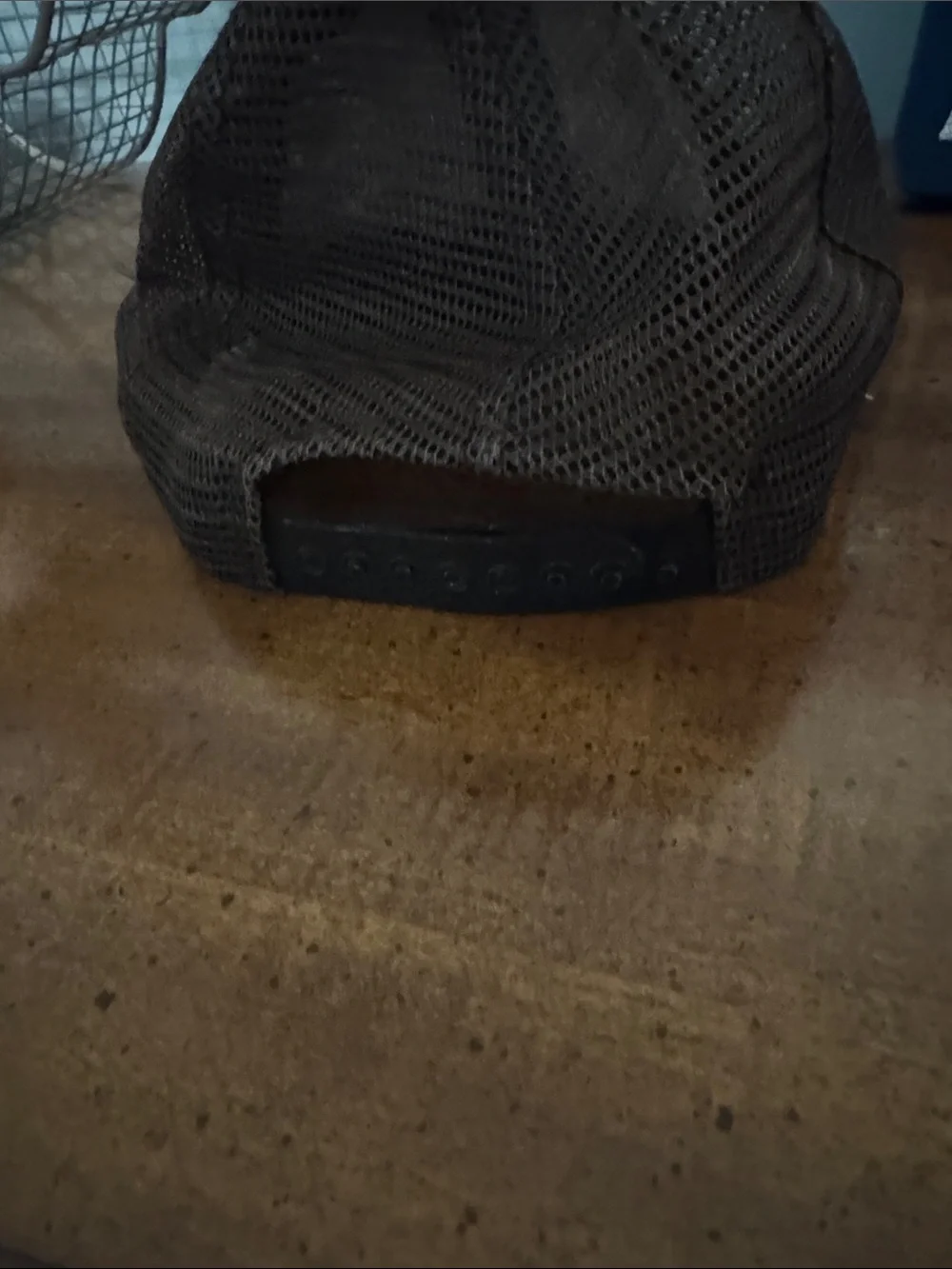 Football Print George Hat trucker Mesh Back Cap - Brown/Black